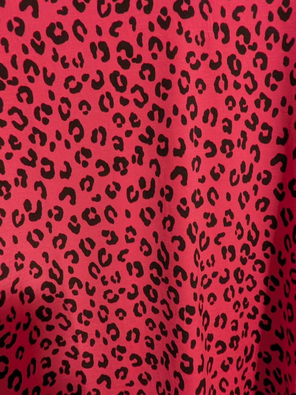 Women's Pink Leopard Print V-Neck Tunic Top - Picture 2 of 4